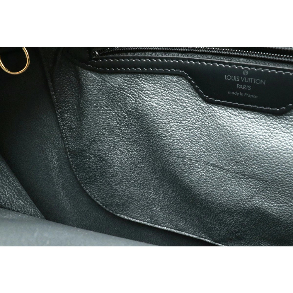 Louis Vuitton Epi Sac Plat Tote Bag Handbag Business Square Noir Black - Picture 6 of 9